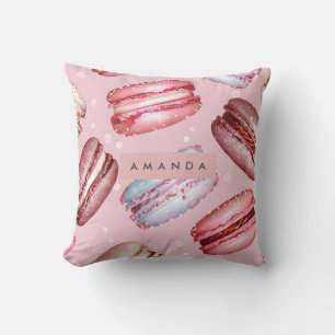 Cojín Decorativo Macarón Pastel Elegante Personalizado