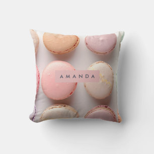 Cojín Decorativo Macarón Pastel Elegante Personalizado