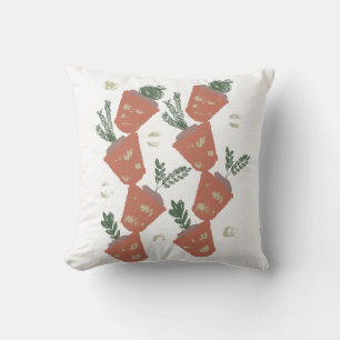 Cojín Decorativo Macetas de terracota modernas con plantas Boho