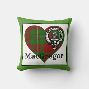 Cojín decorativo MacGregor Tartan Heart & Escudo