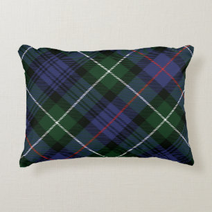 Cojín Decorativo MacKenzie Tartán, el clan rústico de Green Plaid