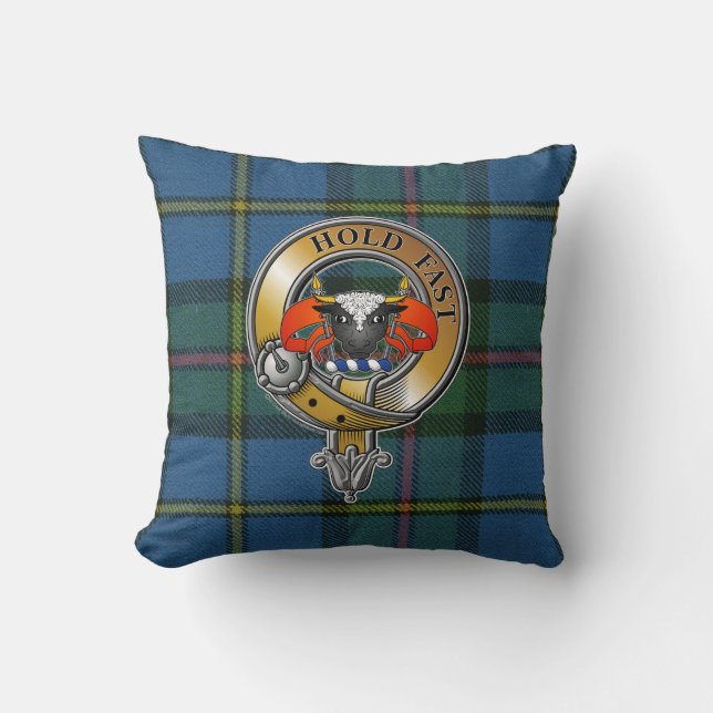 Cojín Decorativo MacLeod Tartan & Badge (Anverso)