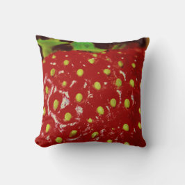 Cojín Decorativo Macrografía de fresa