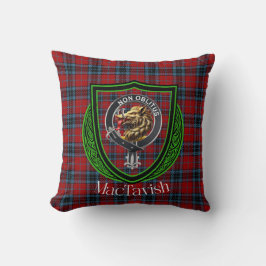 Cojín Decorativo MacTavish Clan Tartan & Escudo