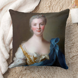 Cojín Decorativo Madame de la Porte 1754 por Jean-Marc Nattier