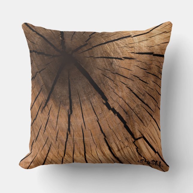 Cojín Decorativo Madera antigua (Anverso)