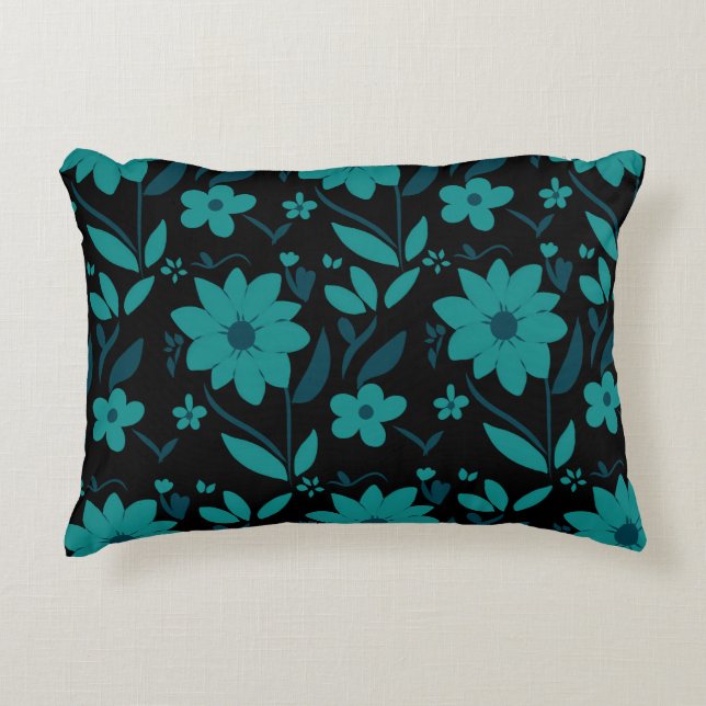 Cojín Decorativo Madera Azul (Anverso)