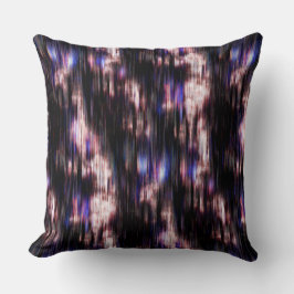 Cojín Decorativo ¿Madera cepillada con manchas de neón?