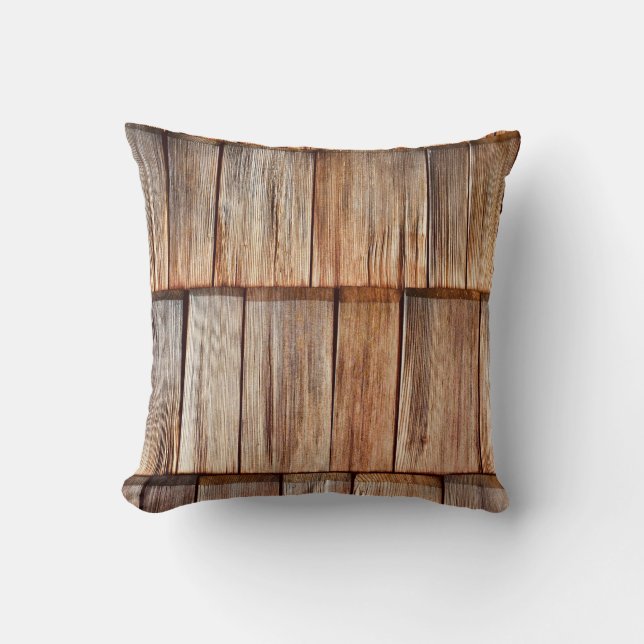 Cojín Decorativo Madera marrón (Anverso)
