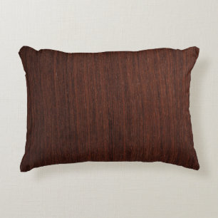 Cojín Decorativo Madera oscura marrón transparente