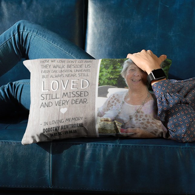 Cojín Decorativo Madera Rústica Luz de Campo | Foto Memorial (Subido por el creador)