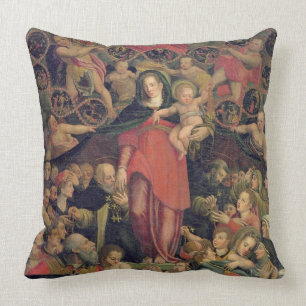 Cojín Decorativo Madonna del rosario, c.1569 (aceite en lona)