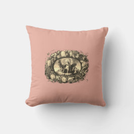 Cojín Decorativo Madonna – Maria – Blumenkranz – Vintage