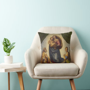 Cojín Decorativo Madonna Sixtina por Rafael