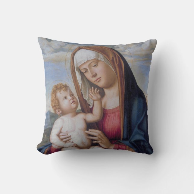 Cojín Decorativo Madonna y el niño (Anverso)
