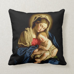 Cojín Decorativo Madonna y niño Jesús - Sassoferrato