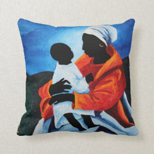 Cojín Decorativo Madonna y niño - primeras palabras 2008