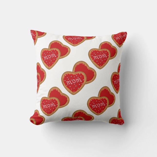Cojín Decorativo Madre Corazón Cookies Pillow (Anverso)