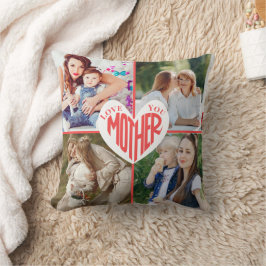 Cojín Decorativo Madre, corazón Personalizado 5 Foto