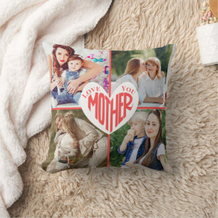 Cojín Decorativo Madre, corazón Personalizado 5 Foto