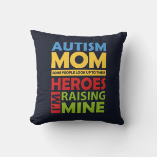 Cojín Decorativo Madre de Autismo Criando a Mi Héroe