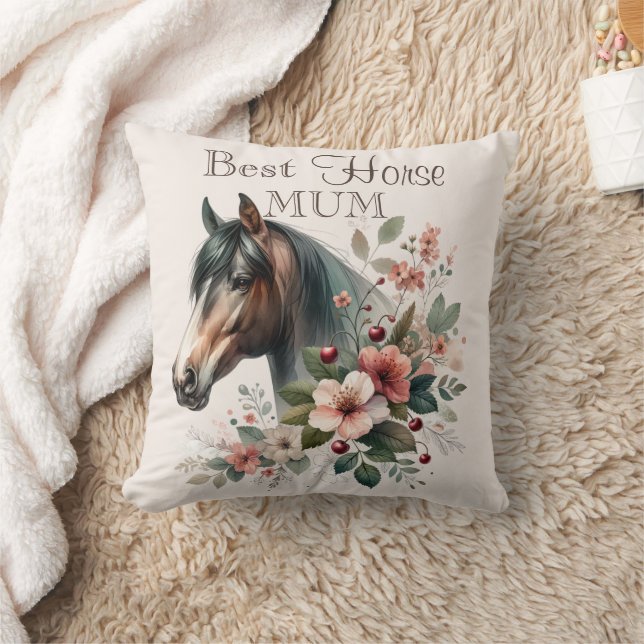 Cojín Decorativo Madre de caballo (Mamá) (Manta)