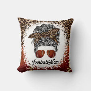 Cojín Decorativo Madre de Fútbol Estampado de Leopardo