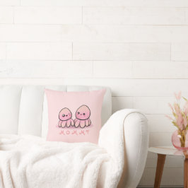 Cojín Decorativo madre de pulpo rosa linda