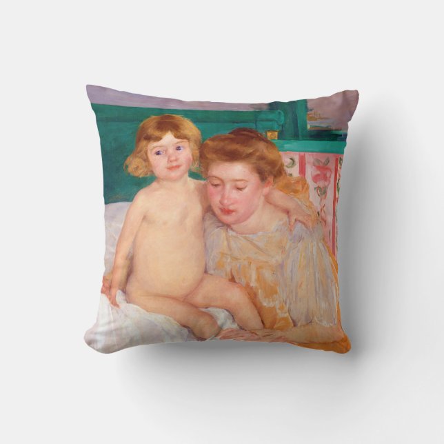 Cojín Decorativo Madre e hijo, Mary Cassatt (Anverso)