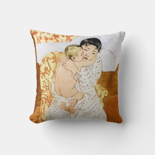 Cojín Decorativo Madre e hijo, Mary Cassatt (Anverso)