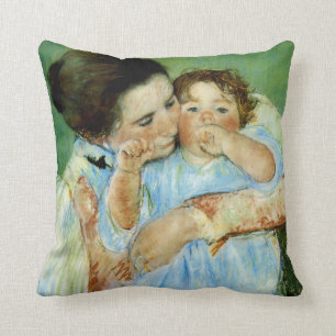 Cojín Decorativo Madre e hijo por Mary Cassat