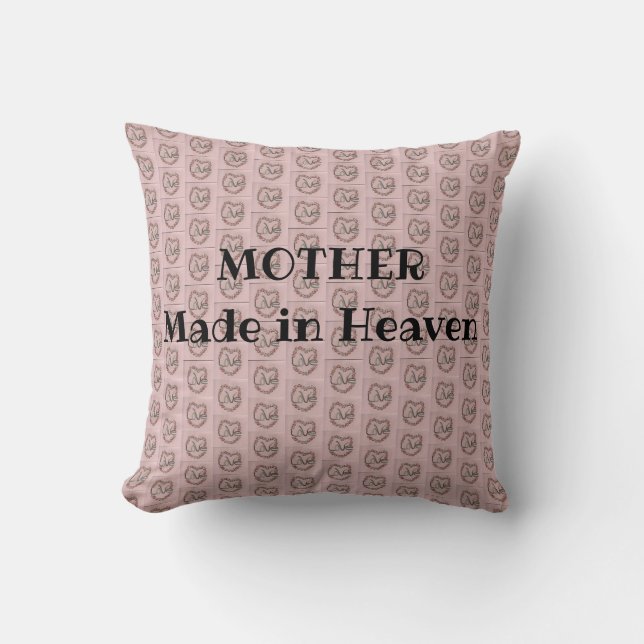 Cojín Decorativo Madre Hecha En El Cielo (Anverso)