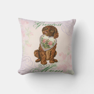 Cojín Decorativo Madre irlandesa del corazón de Spaniel Water