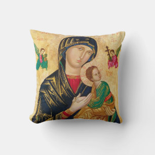 COJÍN DECORATIVO MADRE MARY & BABY JESUS ART PILLOW