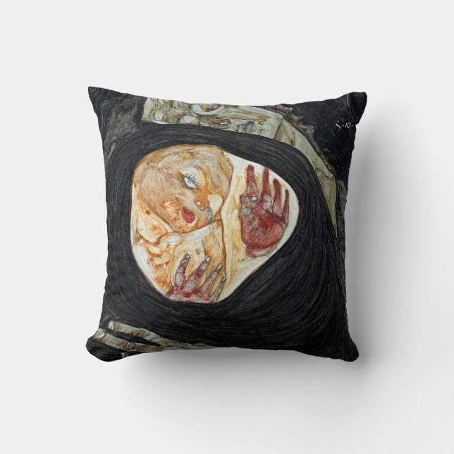 Cojín Decorativo Madre muerta de Egon Schiele I (Anverso)