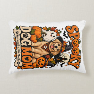 Cojín Decorativo Madre Perro Espeluznante Halloween Diseño Divertid
