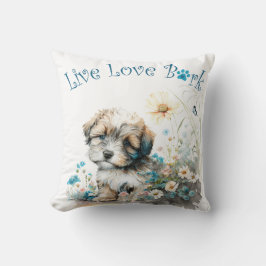 Cojín Decorativo Madre Perro Havanés Floral