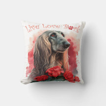 Madre Perro Lebrel Afgano Floral