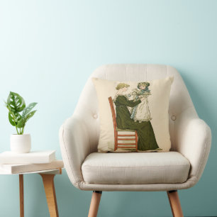 Cojín Decorativo Madre victoriana bebé Greenaway