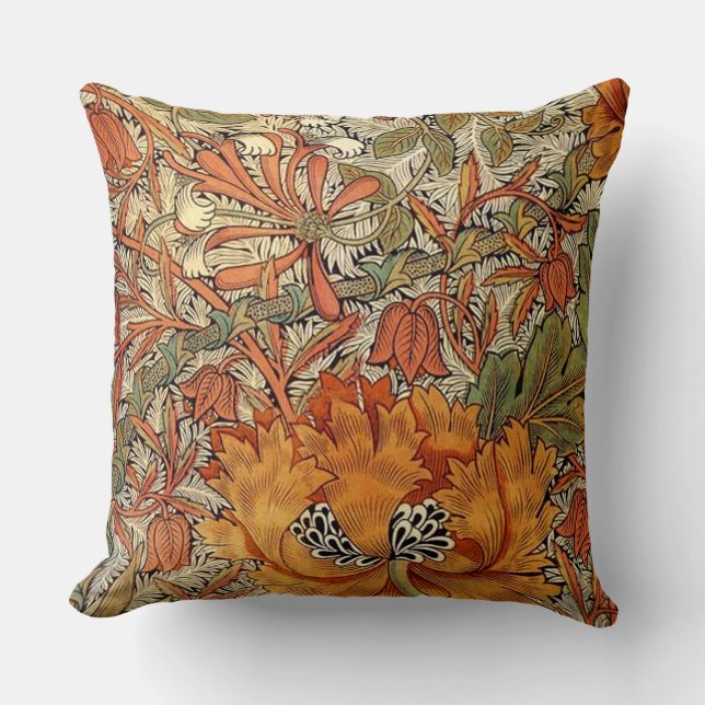 Cojín Decorativo Madreselva de William Morris (Anverso)