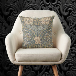 Cojín Decorativo Madreselva de William Morris, Arte de Flores Vinta