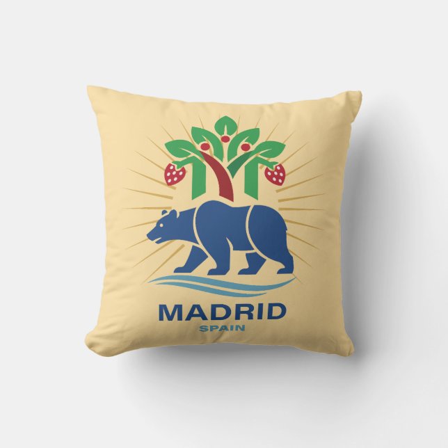 Cojín Decorativo Madrid España Europa (Anverso)