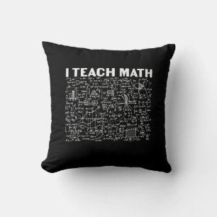 Cojín Decorativo Maestra: Enseño matemática