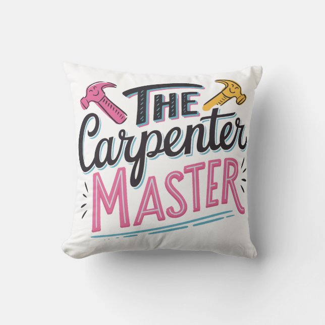 Cojín Decorativo maestro de carpintería (Anverso)