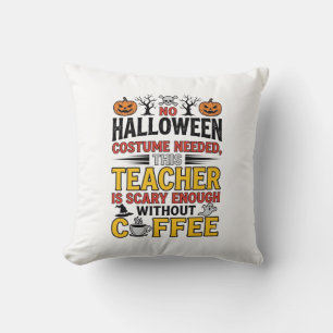 Cojín Decorativo Maestro de Halloween Sin Disfraz Necesario Diverti