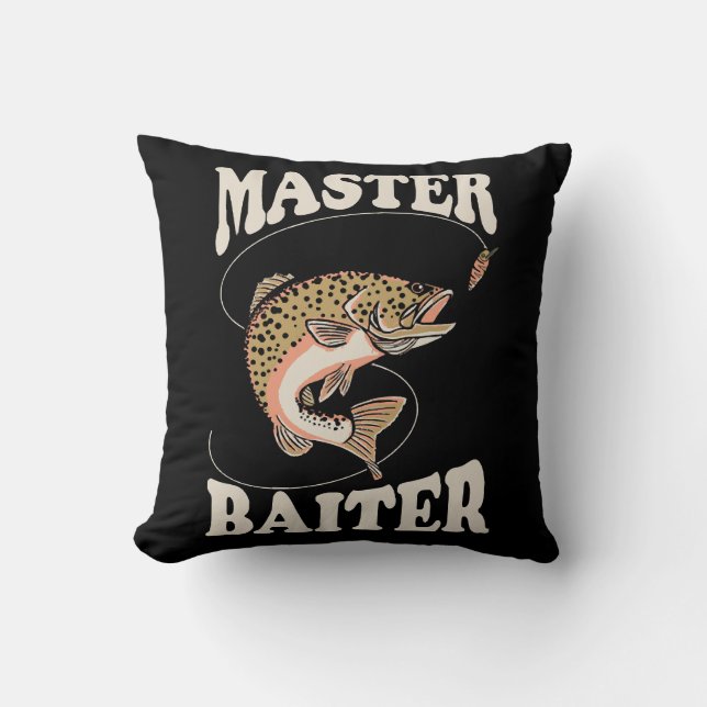 Cojín Decorativo Maestro de la pesca con cebo (Anverso)