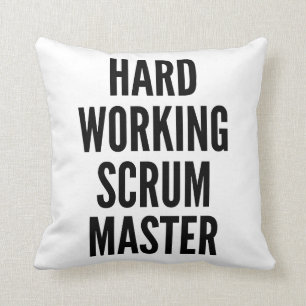 Cojín Decorativo Maestro del escudo de trabajo duro