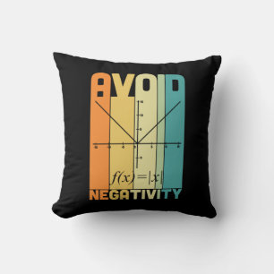 Cojín Decorativo Maestros matemáticos evitan negatividad