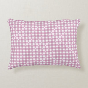 Cojín Decorativo Magenta Checks