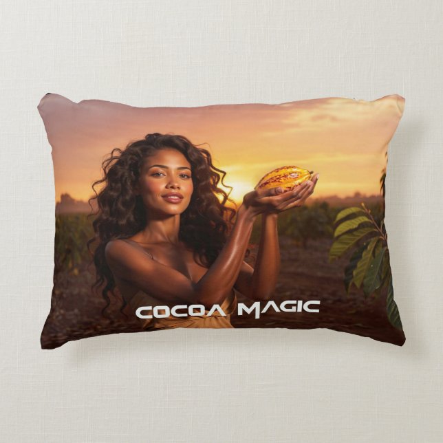 COJÍN DECORATIVO MAGIA DE CACAO (Anverso)